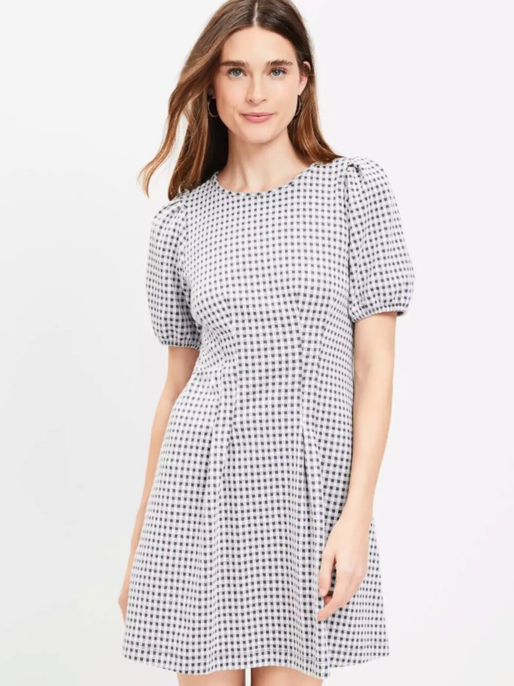 LOFT Puff Sleeve Mini Dress, Size 6